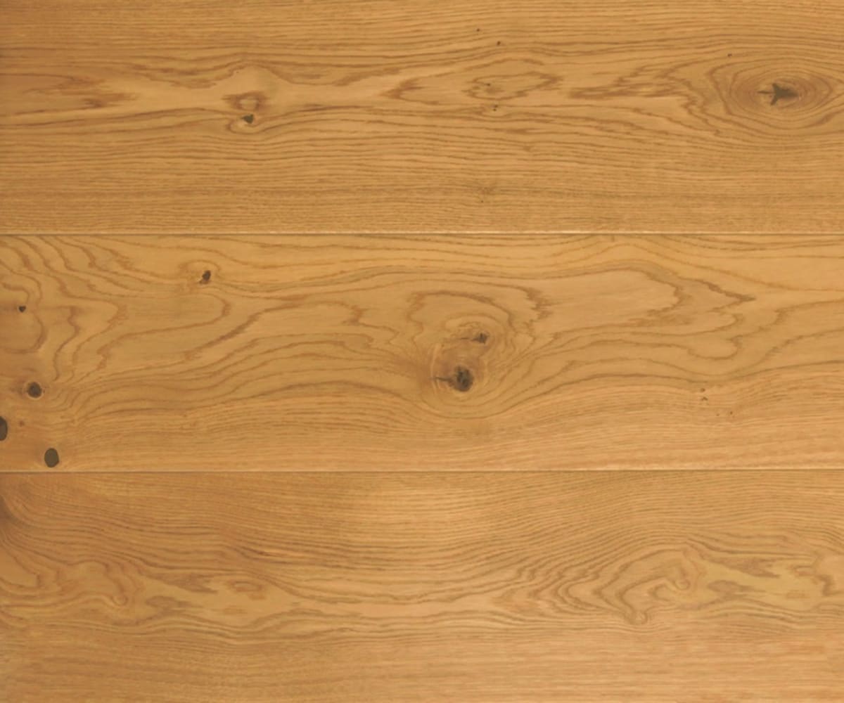 Rustic Oak Natural Lacquered Hardwood Engineered Wood Flooring