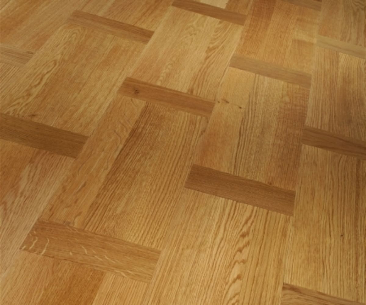 Dutch Basket Weave Natural Oak Oiled Oak Parquet Flooring