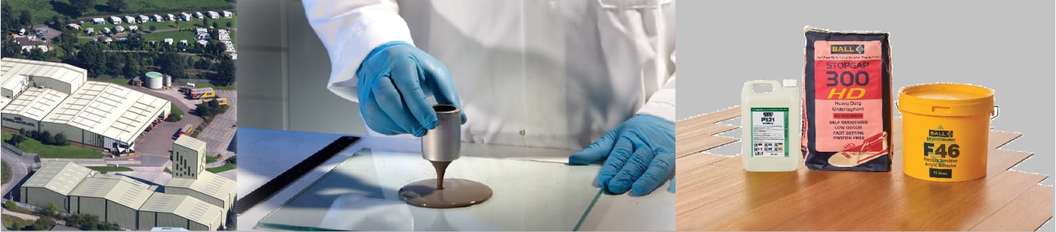 F. Ball Flooring Adhesives and Preparation