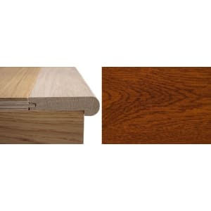 Solid Smoked Oak Stair Nosing Profile Solid Hardwood 12mm 2.4m
