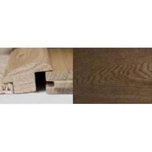 Smoked Oak Wood to Carpet Profile Soild Hardwood 2.4m