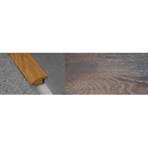 Urban Sunset Stained Wood to Carpet Profile Solid Hardwood 15mm Rebate 2.7m