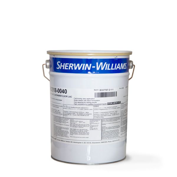 Beckers Sherwin-Williams Parquet One SATIN Lacquer for Wood Flooring 5L