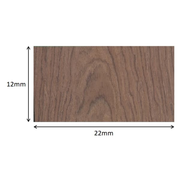 Walnut 22mm Parquet Insert Strip - Image 2