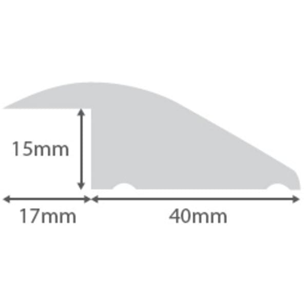 Bespoke Coloured Oak Ramp Bar Flooring Profile 15mm Rebate Solid Hardwood 2.7m - Image 2