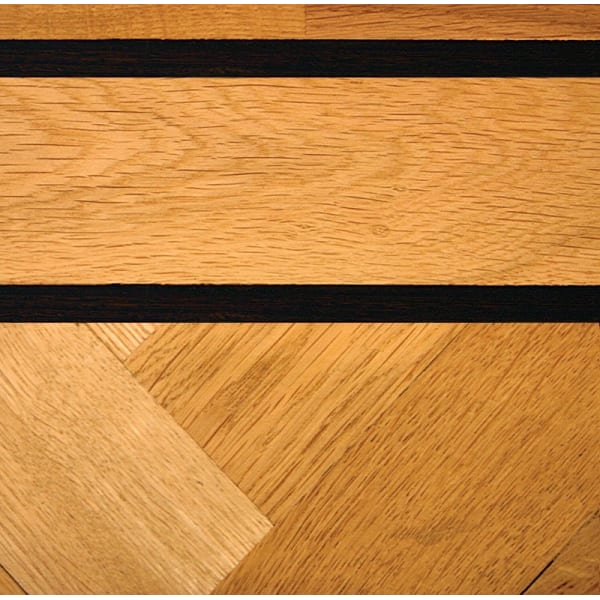 Double Wenge & Oak Parquet Solid 43mm Insert Strip