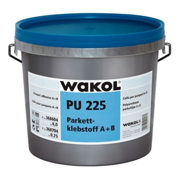 Wakol 2K PU225 Wood Flooring Adhesive 6.75kg