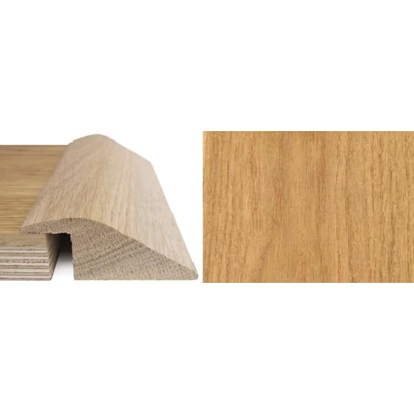 Bespoke Coloured Oak Ramp Bar Flooring Profile 20mm Rebate Solid Hardwood 0.9m