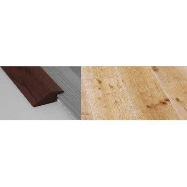 White Wash Stained Solid Oak Ramp Bar Flooring Profile 15mm Rebate 2.7m