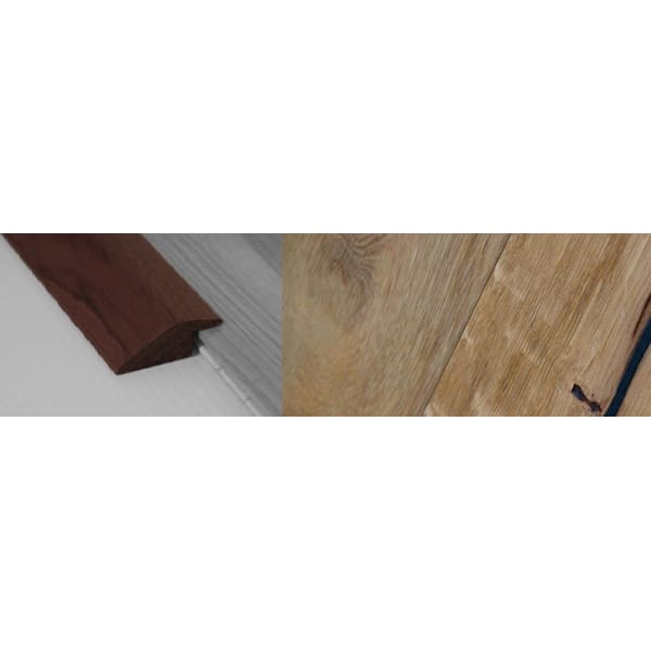 Weathered Oak Beam Stained Solid Oak Ramp Bar Flooring Profile 15mm Rebate 2.7m