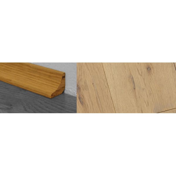 Grey Wash Stained Solid Hardwood Oak Scotia 2.7m for Flooring