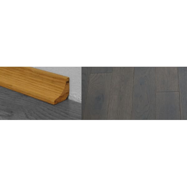 Grey Stained  Solid Hardwood Oak Scotia 2.7m for Flooring
