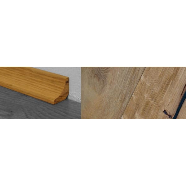 Weathered Oak Beam Stained Solid Oak Scotia 2.7m for Flooring