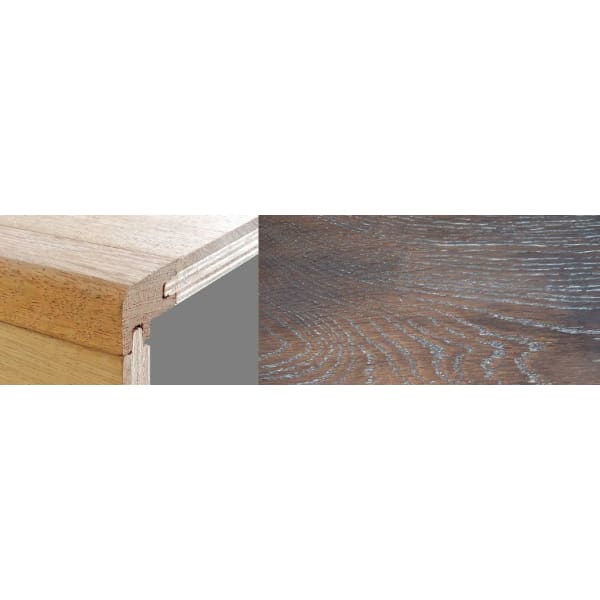 Urban Sunset Stained 15mm Oak Stair Nosing Profile Solid Hardwood 2.7m