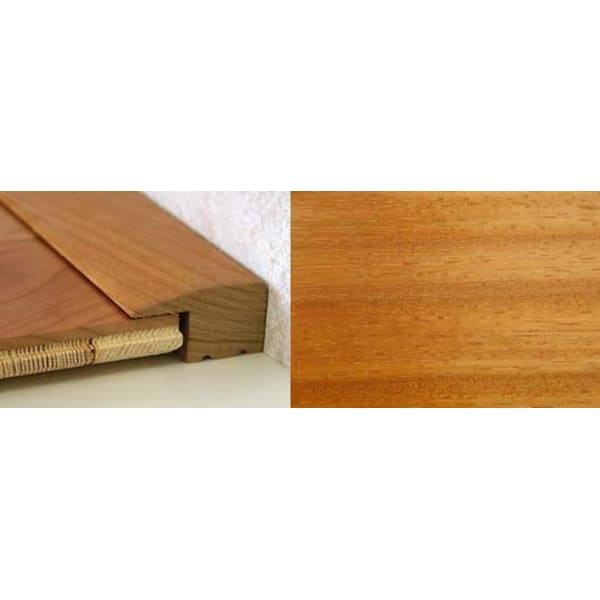 Iroko Square Edge Solid Hardwood Flooring Profile Solid Wood 15mm 2.44m