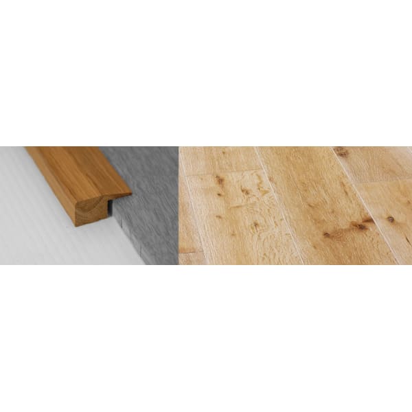 White Wash Stained Solid Oak Square Edge Flooring Profile 15mm 2.7m