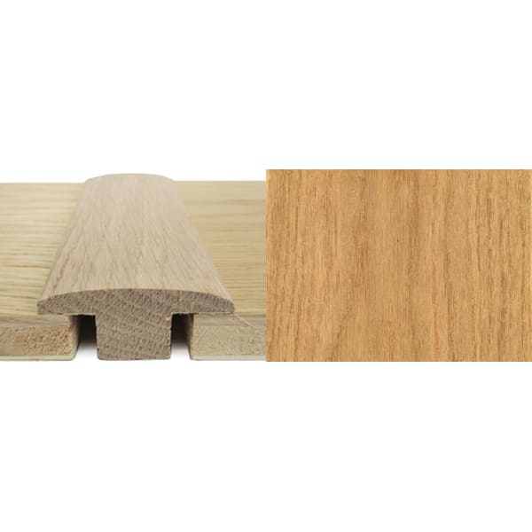 Oak T-Bar Profile Solid Hardwood 15mm Rebate 2.7m