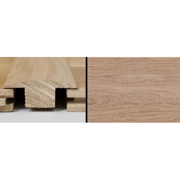 Rustic Grey Stained T-Bar Profile Solid Hardwood 1m