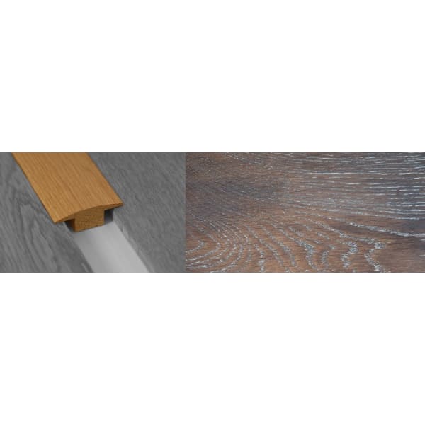 Urban Sunset Stained Solid Oak T-Bar Profile Hardwood 15mm Rebate 2.7m