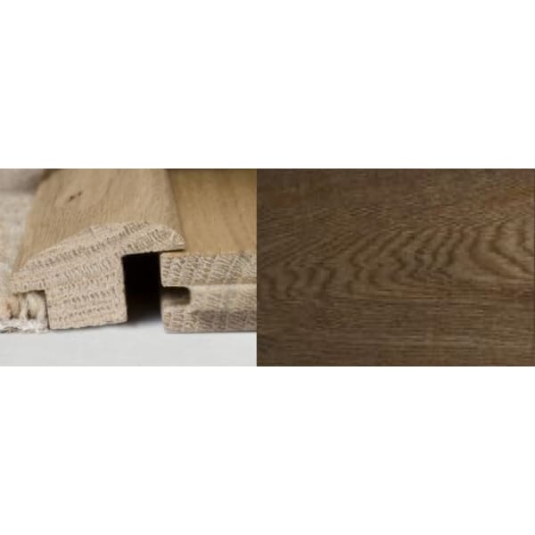 Smoked Oak Wood to Carpet Profile Soild Hardwood 1m