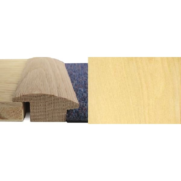 Maple Wood to Carpet Profile Solid Hardwood 15mm Rebate 2.7m