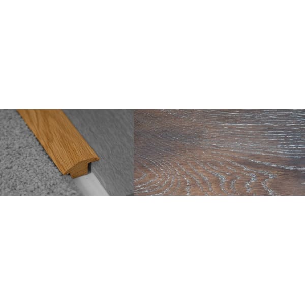 Urban Sunset Stained Wood to Carpet Profile Solid Hardwood 15mm Rebate 2.7m