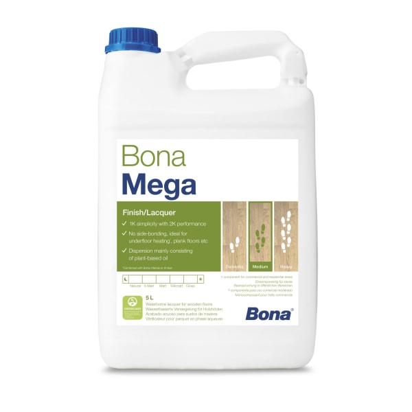 Bona Mega GLOSS Lacquer for Wood Flooring  5L