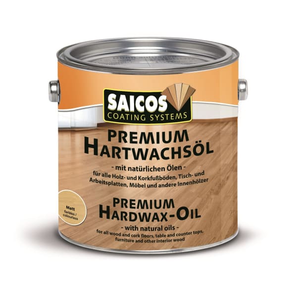 Saicos Premium Satin Matt Quick Drying Wood Flooring Oil 2.5L