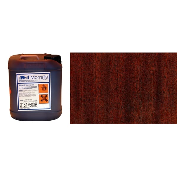 Morrells Light Fast Stain 5L Plum Mahogany Wood Flooring Stain 0181/400 (1L=8m2 per coat)
