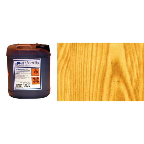 Morrells Light Fast Stain 5L Antique Pine Wood Flooring Stain 0198/000 (1L=8m2 per coat)