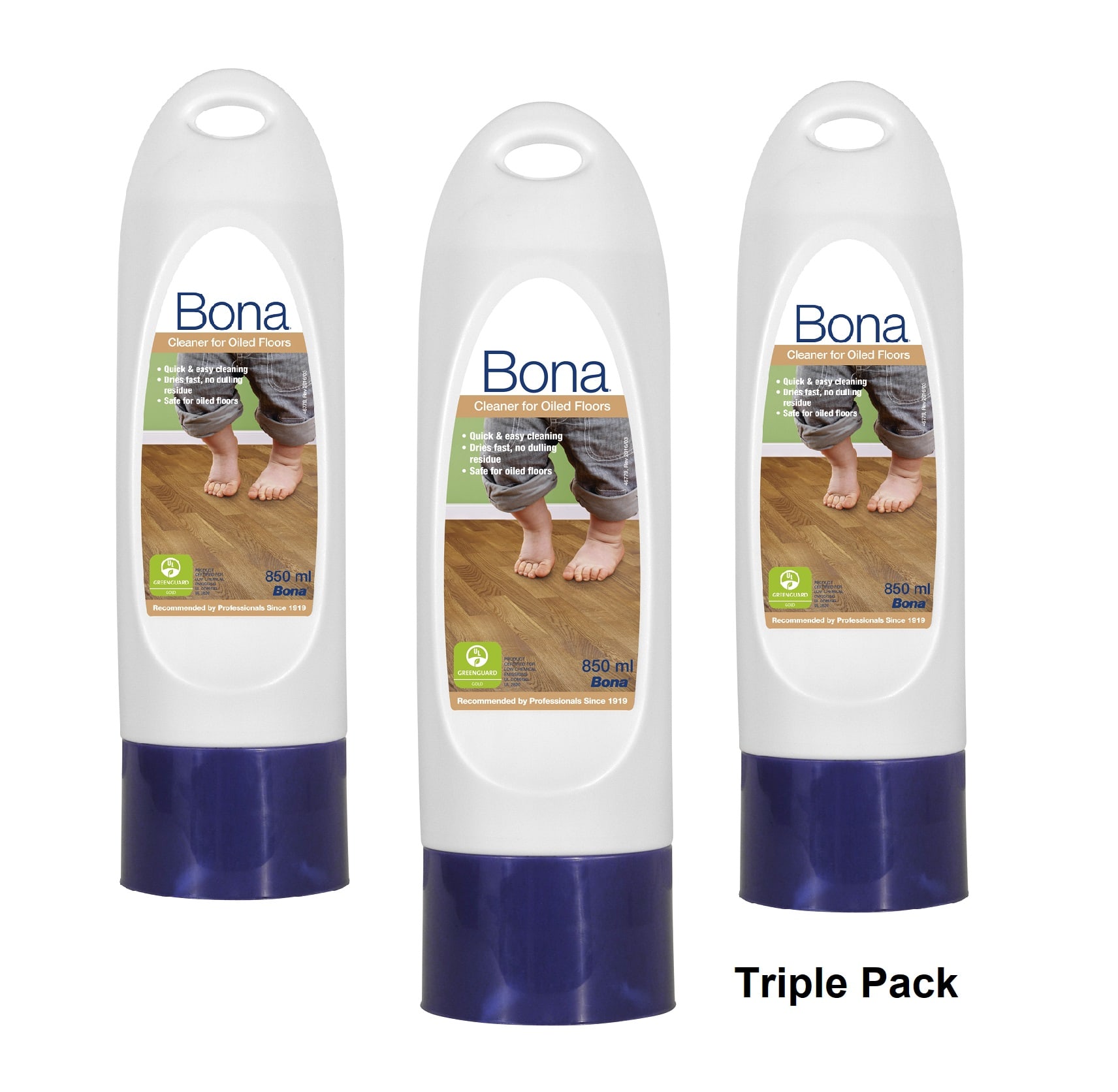 Bona Oiled Floor Spray Mop Refill Triple Pack Cleaning 