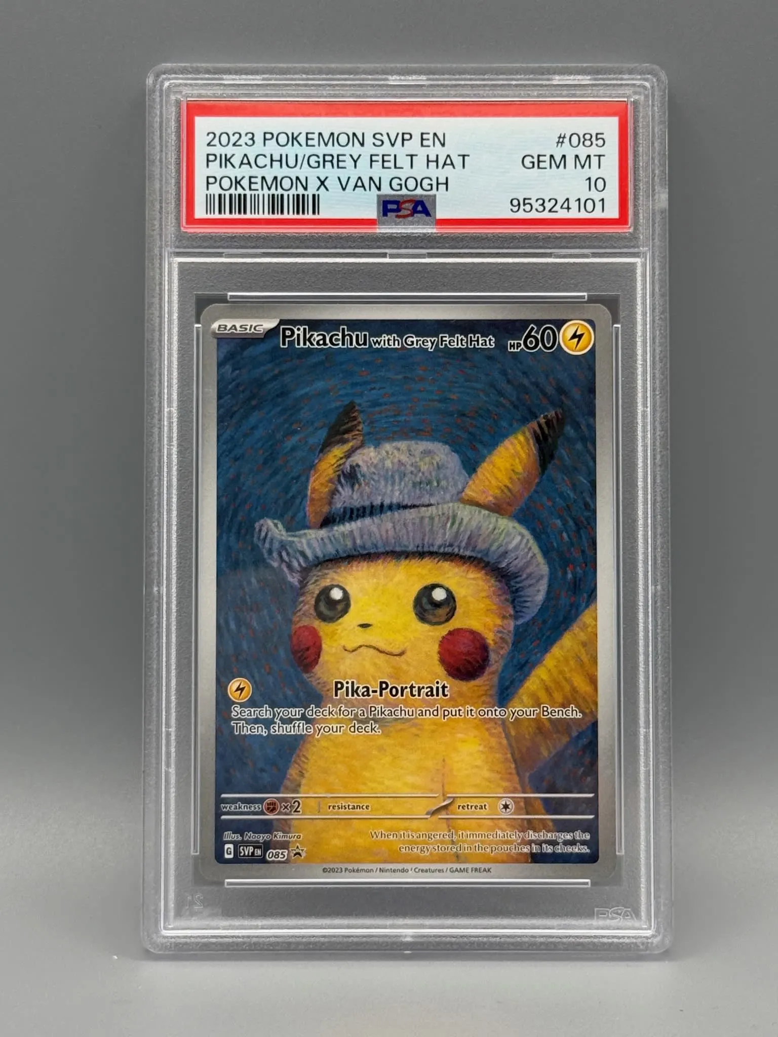 Pikachu with Grey Felt Hat