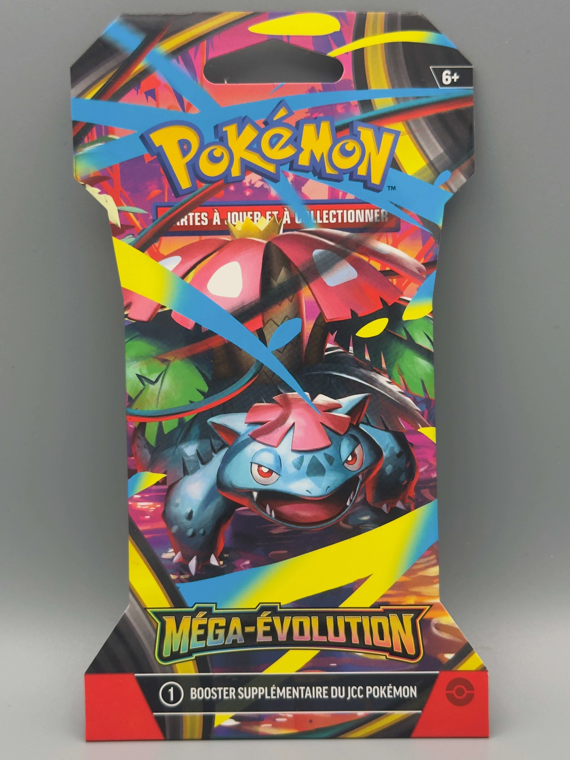 Booster blister Méga-Évolution, illustration de Florizarre