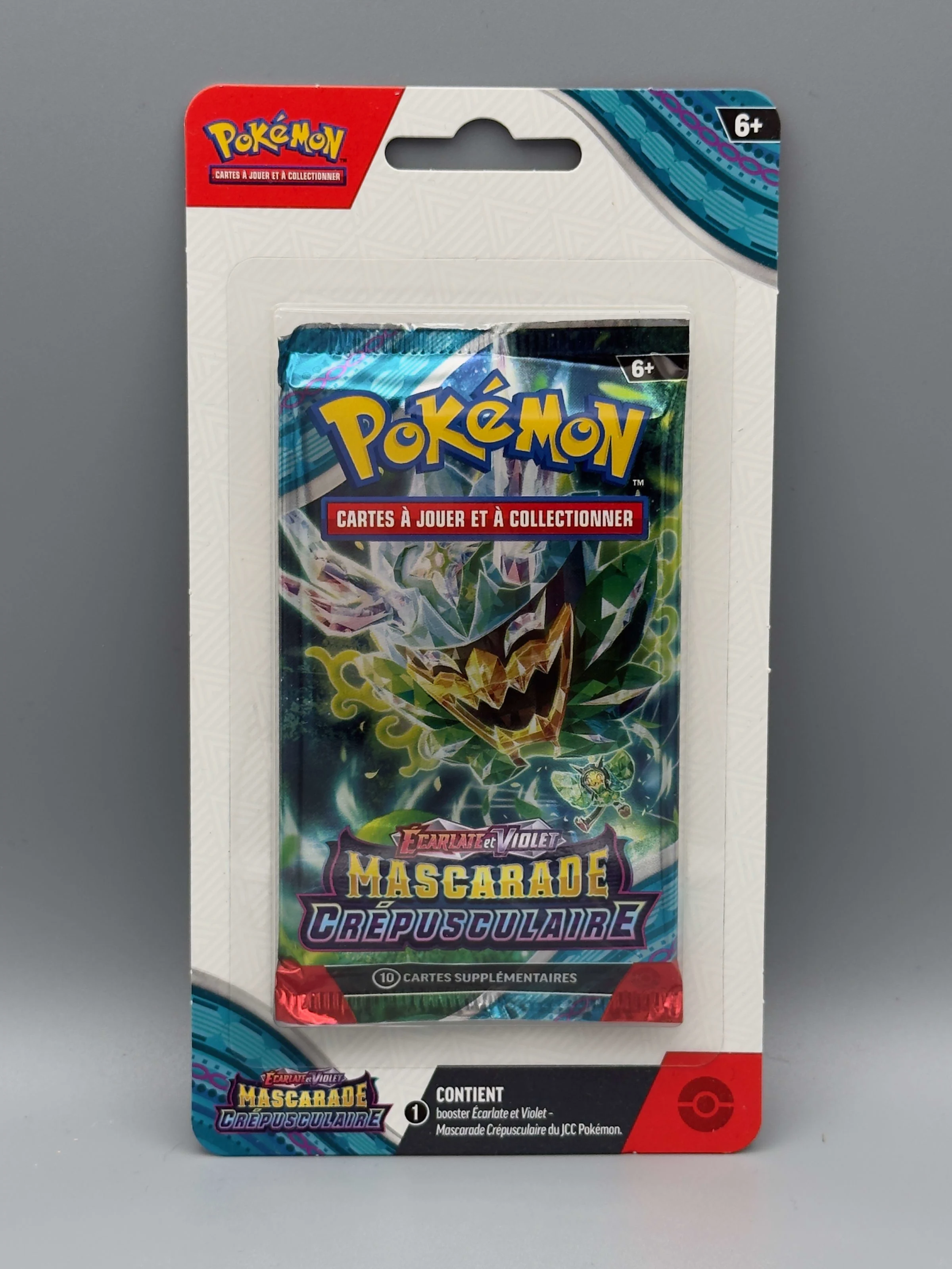 Booster blister Mascarade Crépusculaire, illustration Ogerpon