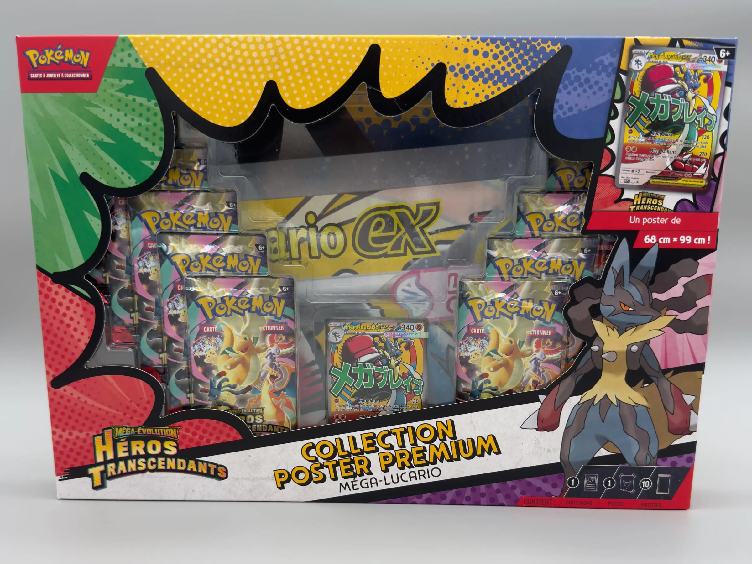 Collection Poster Premium Pokémon – Méga-Lucario-ex – Héros Transcendants
