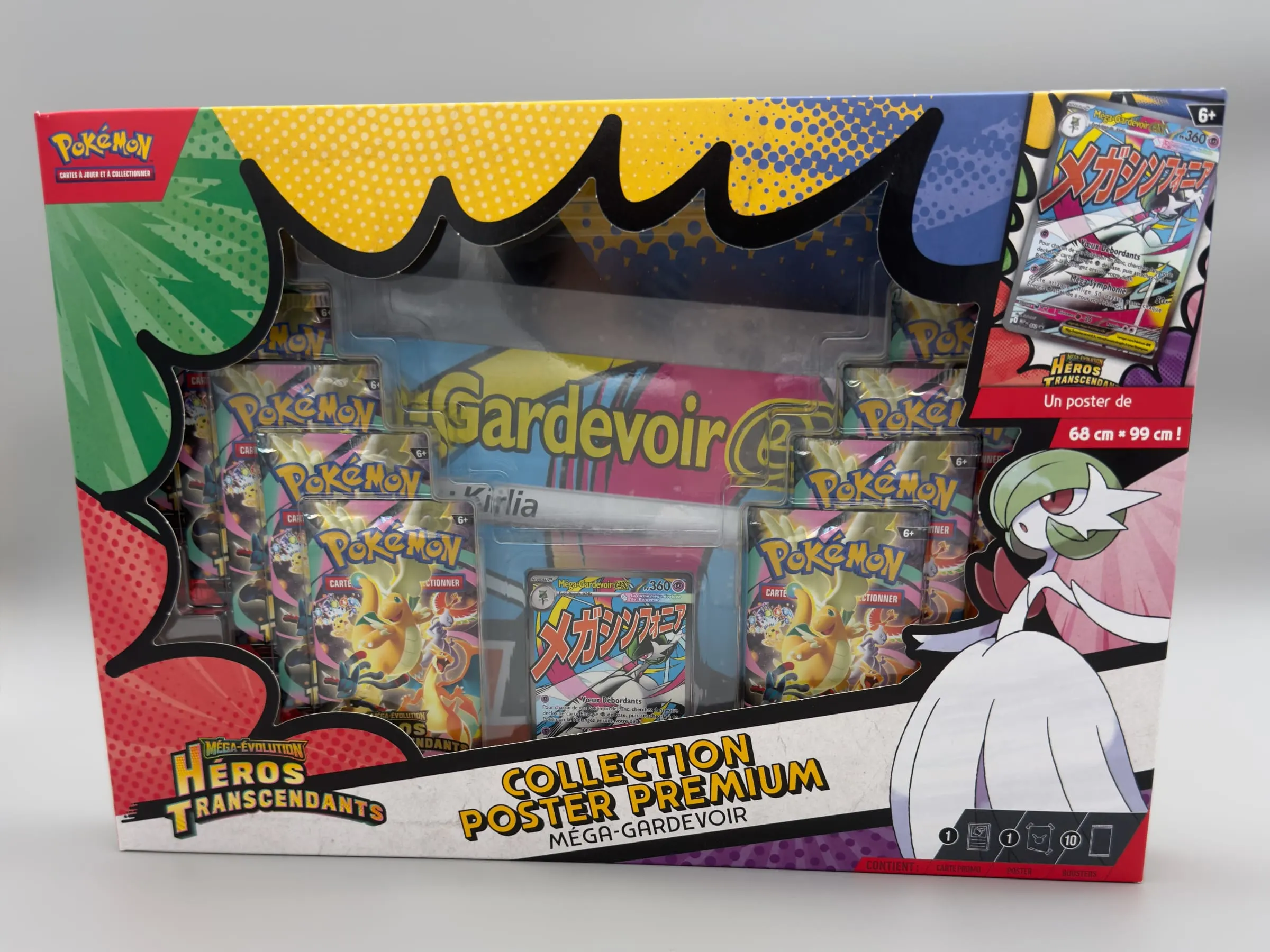 Collection Poster Premium Pokémon – Méga-Gardevoir-ex – Héros Transcendants