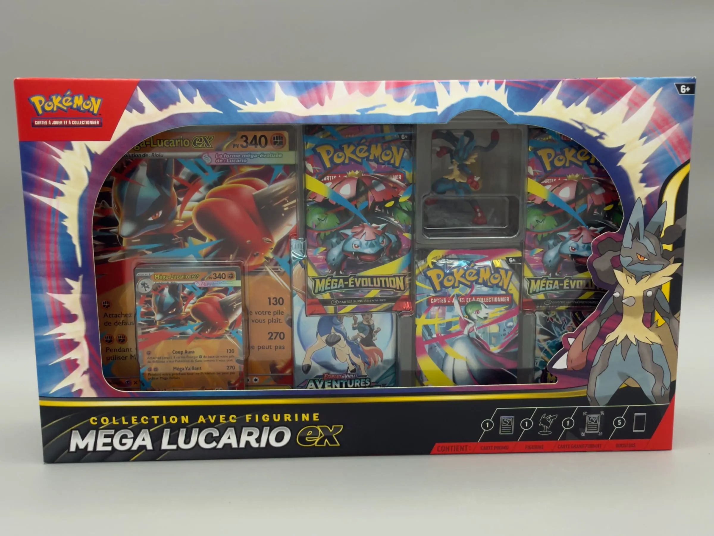 Coffret Collection avec Figurine Pokémon Méga-Lucario-ex