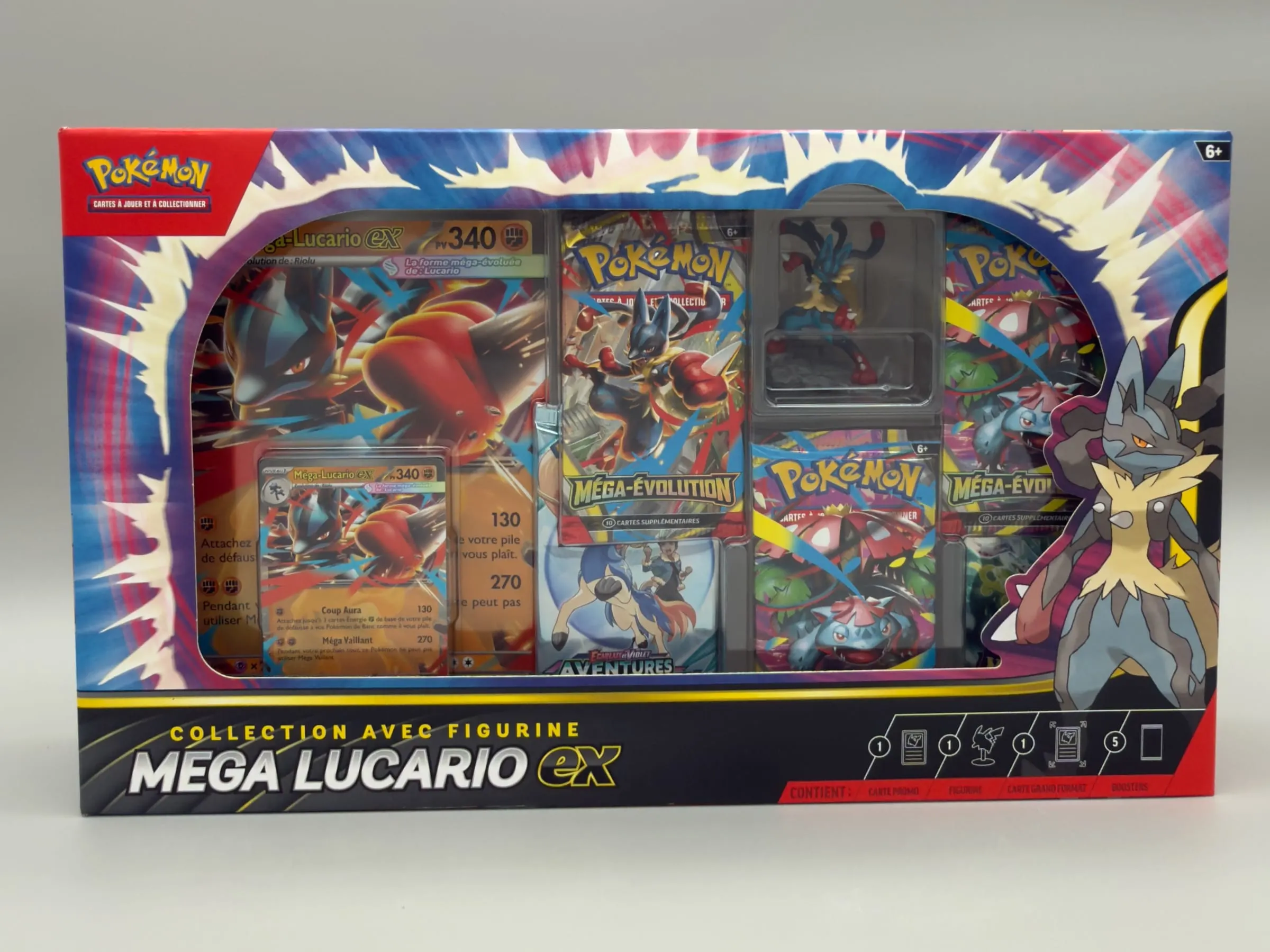 Coffret Collection avec Figurine Pokémon Méga-Lucario-ex