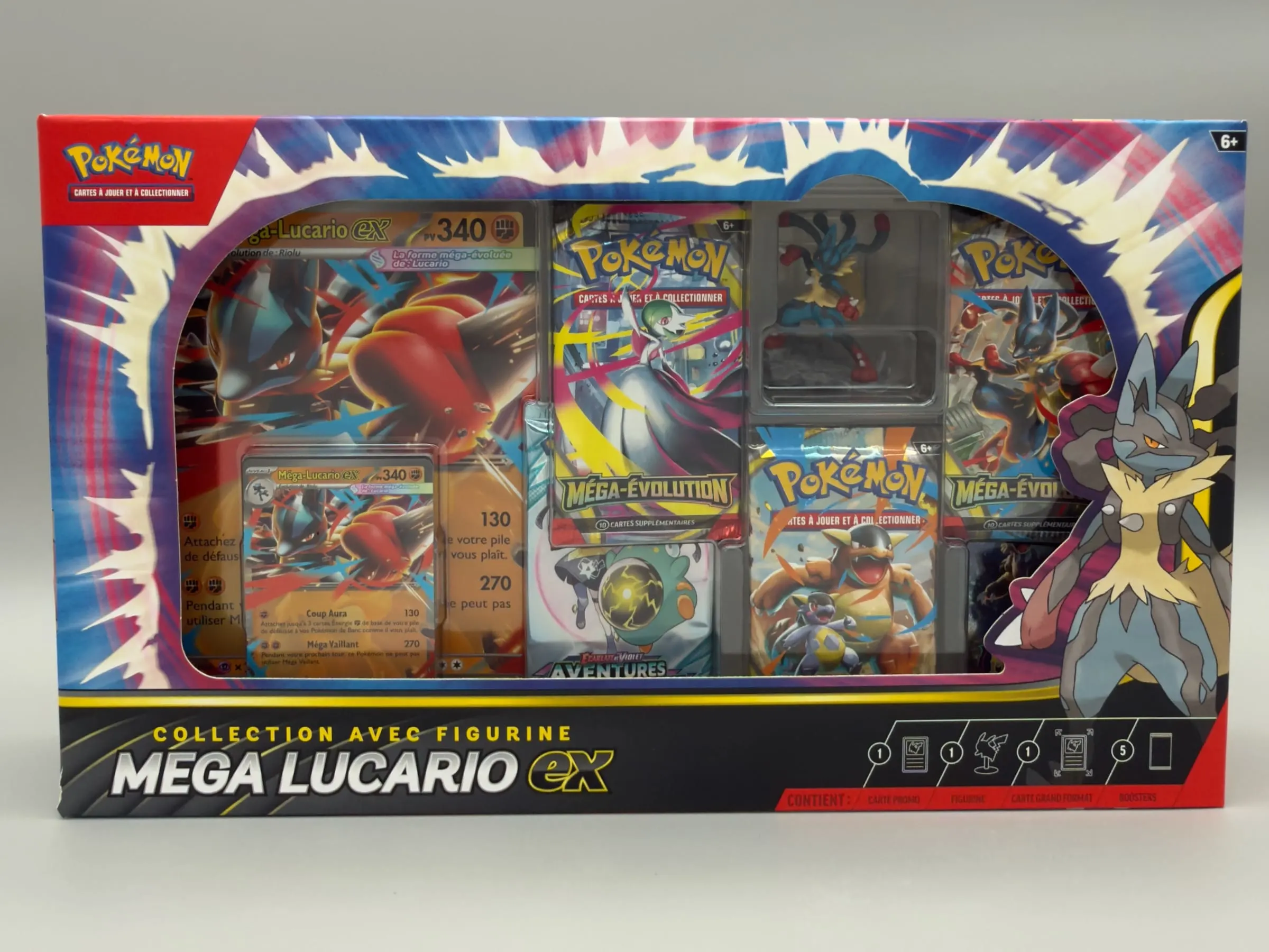 Coffret Collection avec Figurine Pokémon Méga-Lucario-ex