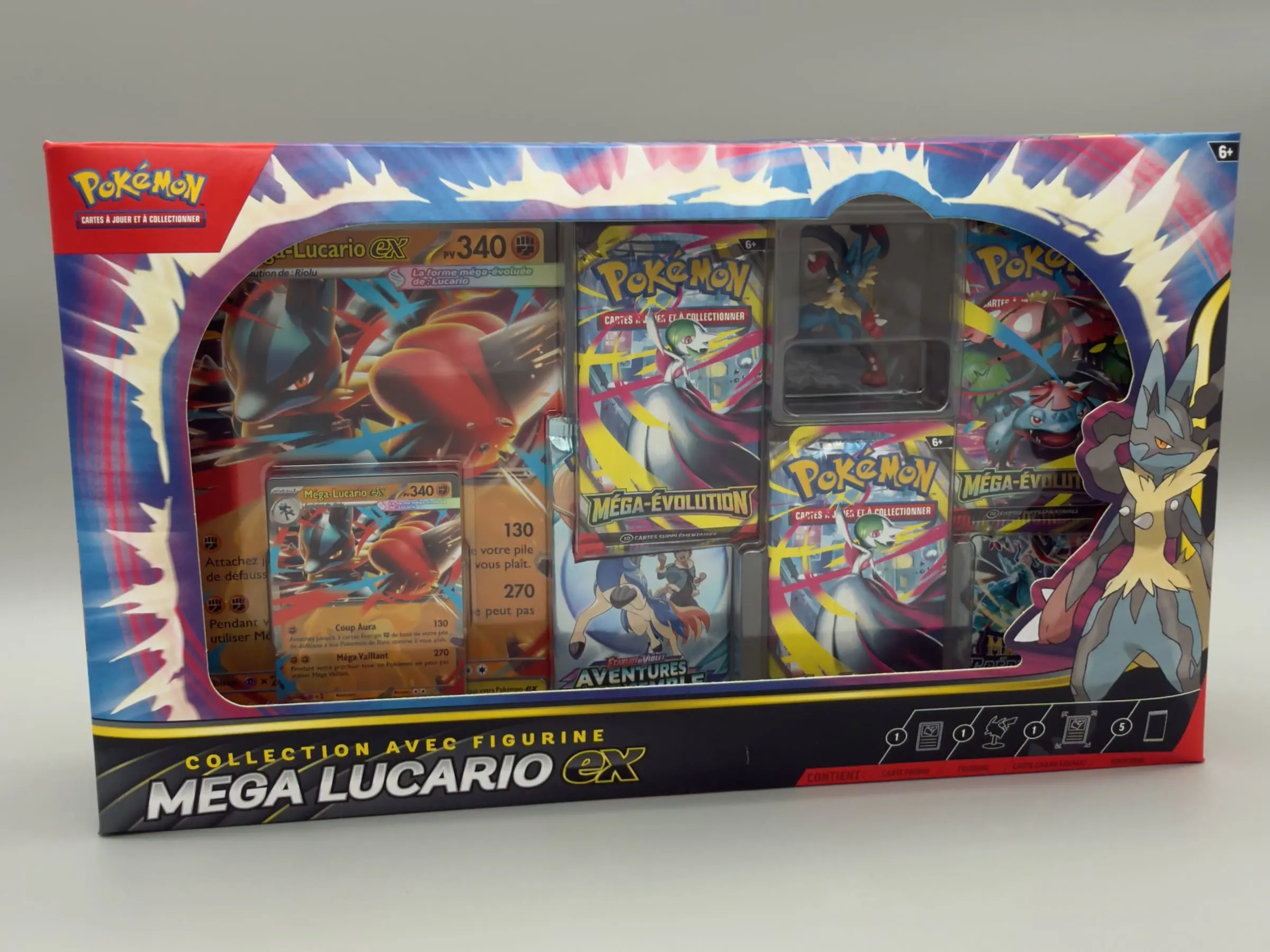 Coffret Collection avec Figurine Pokémon Méga-Lucario-ex