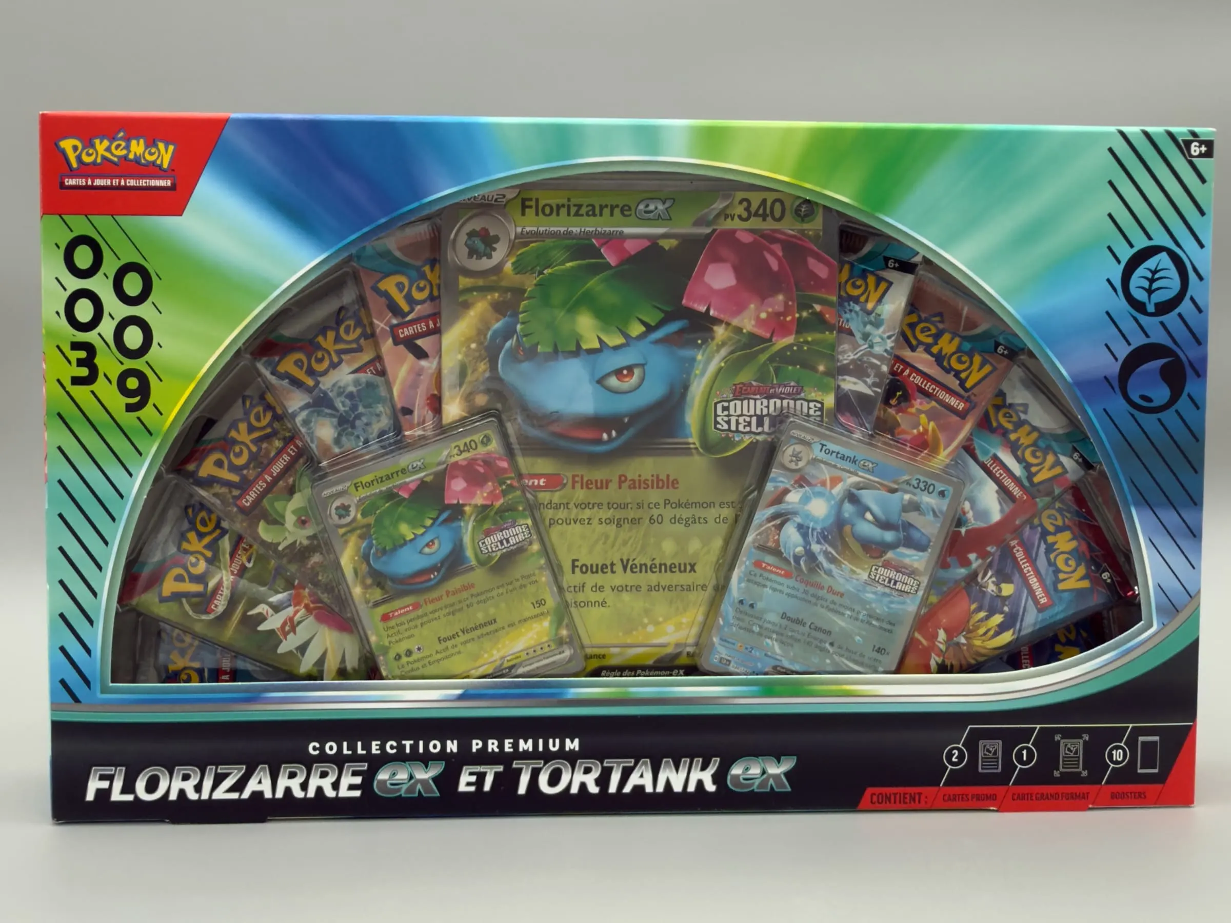 Coffret Collection Premium Pokémon Florizarre-ex et Tortank-ex