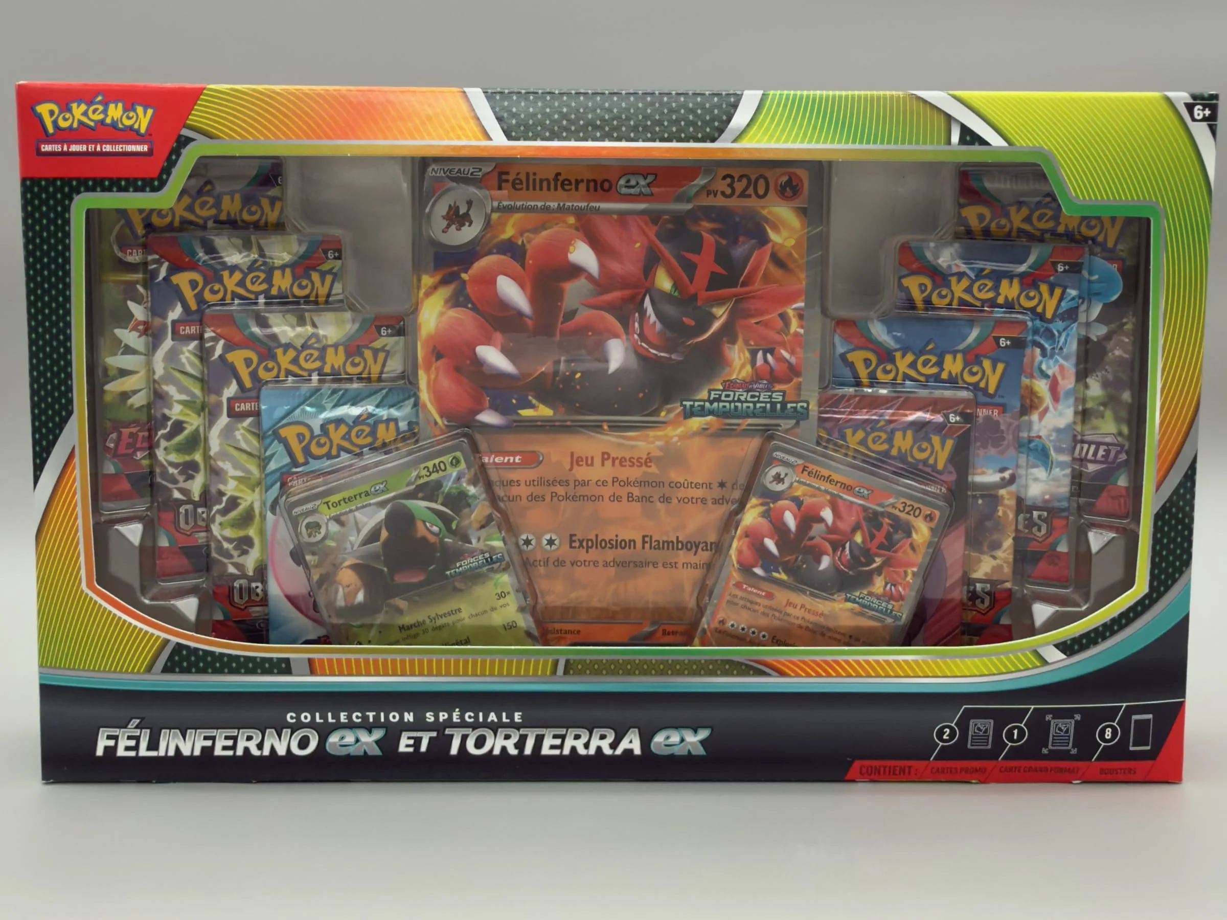 Coffret Collection Spéciale Pokémon Félinferno-ex et Torterra-ex