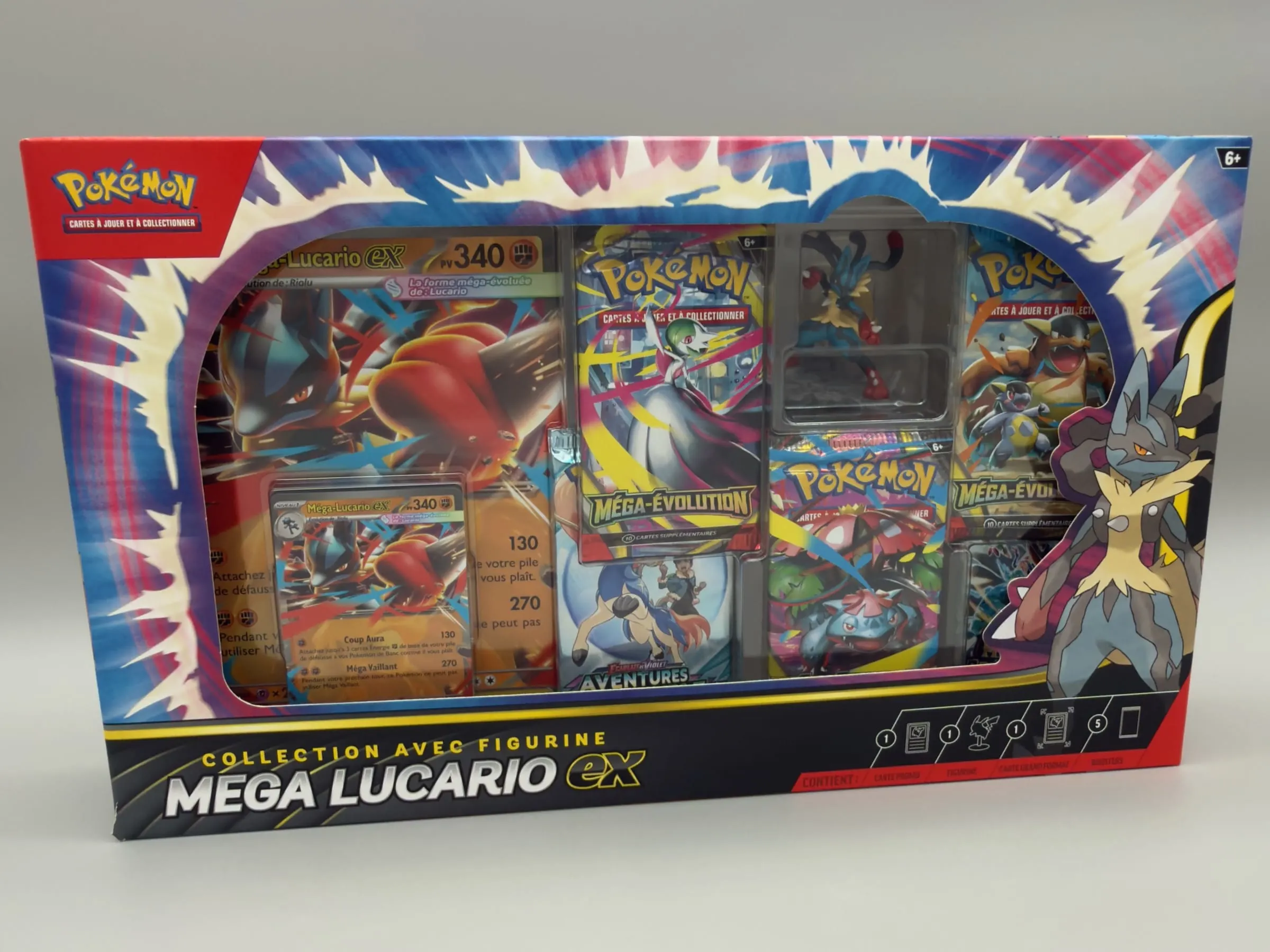 Coffret Collection avec Figurine Pokémon Méga-Lucario-ex