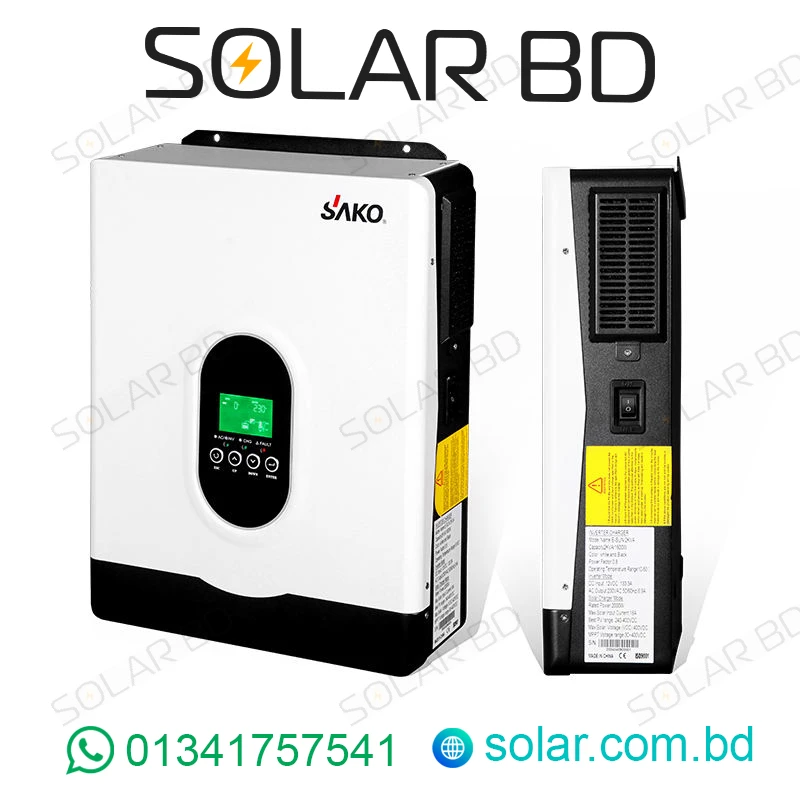 SAKO E-SUN 1.2KVA 12V Off-Grid Hybrid  Inverter view 2