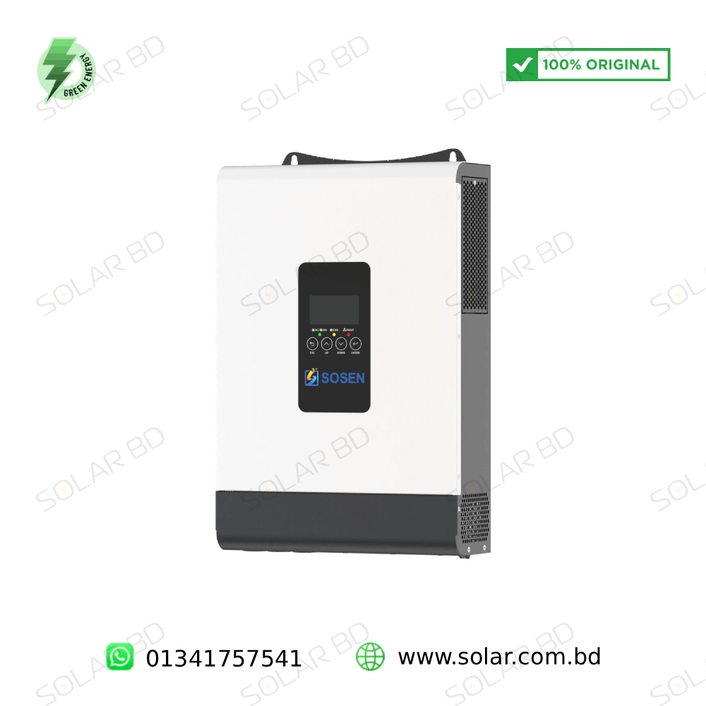 SOSEN 5.5KW 48V Solar Off-Grid Hybrid Inverter view 3