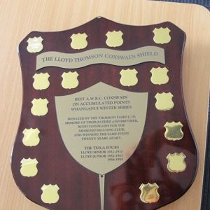 The Lloyd Thomson Coxswain Shield awarded to WHS student Campbell Monk.