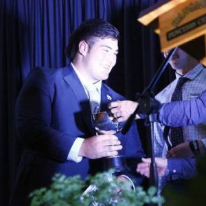 Judo exponent Keightley Watson received the International Junior Sportsperson trophy. Photo / Jared Smith. Judo exponent Keightley Watson received the International Junior Sportsperson trophy. Photo / Jared Smith.