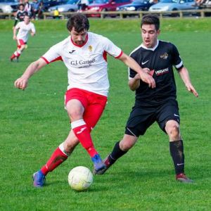 Veterans Scott Burney and Latham Berry clash in the 2019 Charity Cup game. After also meeting in Federation League the last two years, the local derby rivalry will cool until the end of the season.