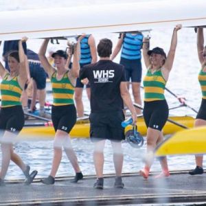 The WHS rowers at Lake Karapiro.