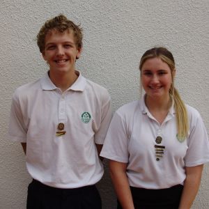 Troy Brennan (Deputy Head Boy) & Lilee Taylor (Deputy Head Girl)